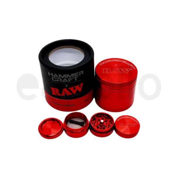 RAW X HAMMERCRAFT Aluminum Handmuller (Small) - Red