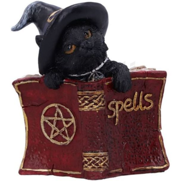 Red Cat Grimoire Figurine – 8.2cm
