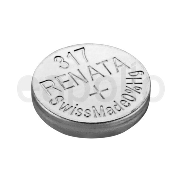 Renata 317 Silver Oxide Watch Battery - 1.55v
