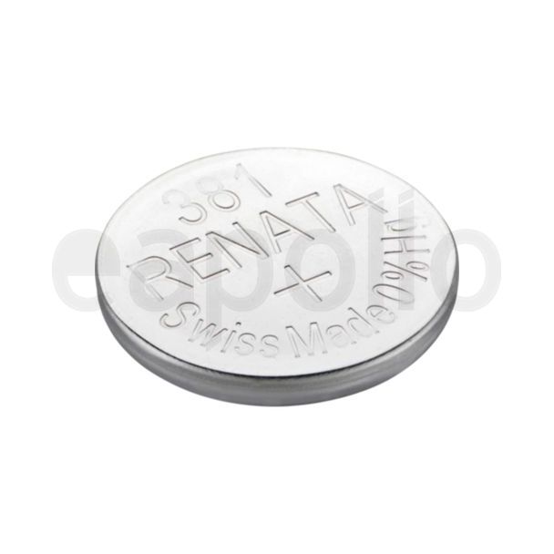 Renata 381 Silver Oxide Watch Battery - 1.55v