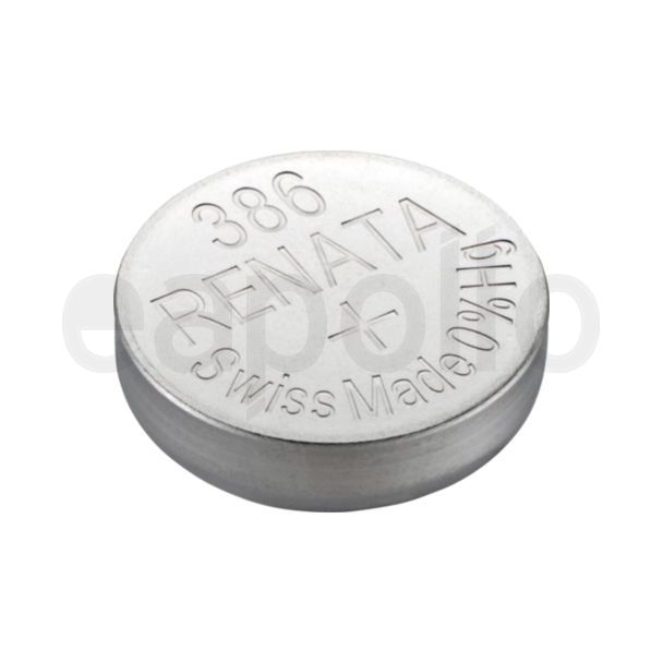 Renata 386 Silver Oxide Watch Battery - 1.55v