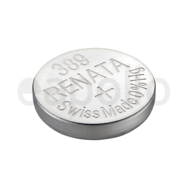 Renata 389 Silver Oxide Watch Battery - 1.55v