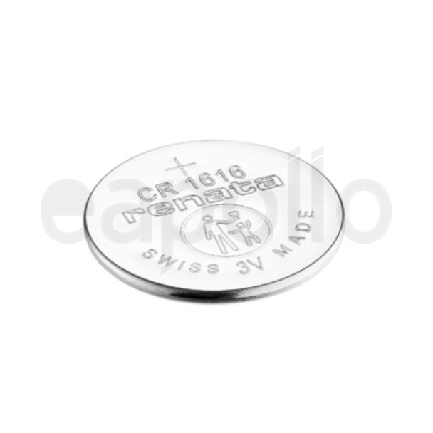 Renata CR1616 Lithium Coin Cell Battery - 3V 