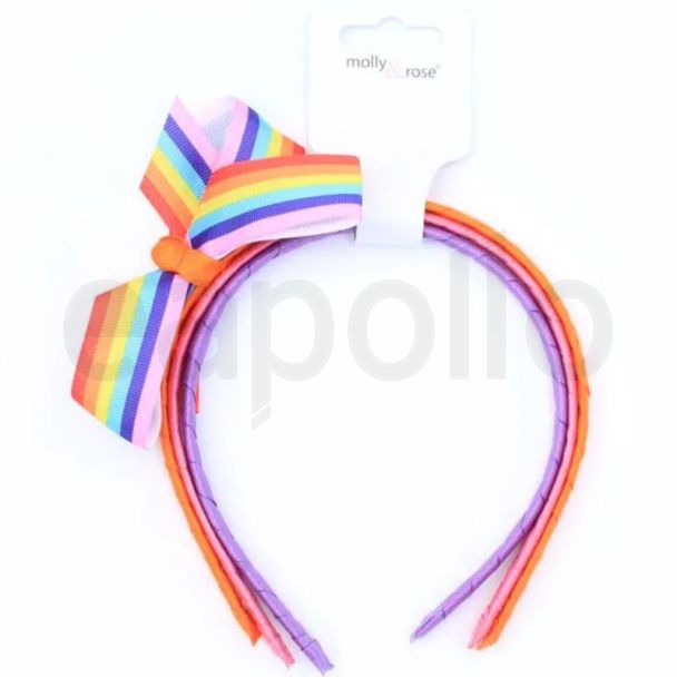 Ribbon Wrapped Alicebands  - Assorted Colours (1cm Wide)