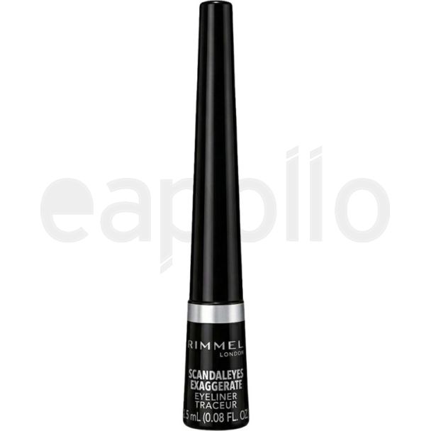 Rimmel Scandaleyes Exaggerate Liquid Eyeliner - 001 Black