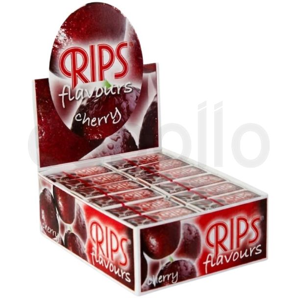 Rips 24 Silm Rolling Papers - Cherry Flavour - 4m 