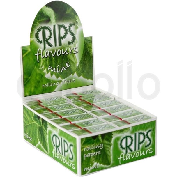 Rips 24 Silm Rolling Papers - Mint Flavour - 4m 