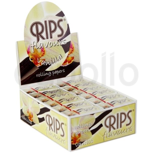 Rips 24 Silm Rolling Papers Vanilla Flavour - 4m 