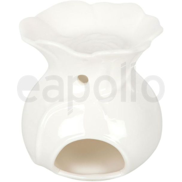 Rose Design Ceramic Oil Burner and Wax Warmer - 10.5cm