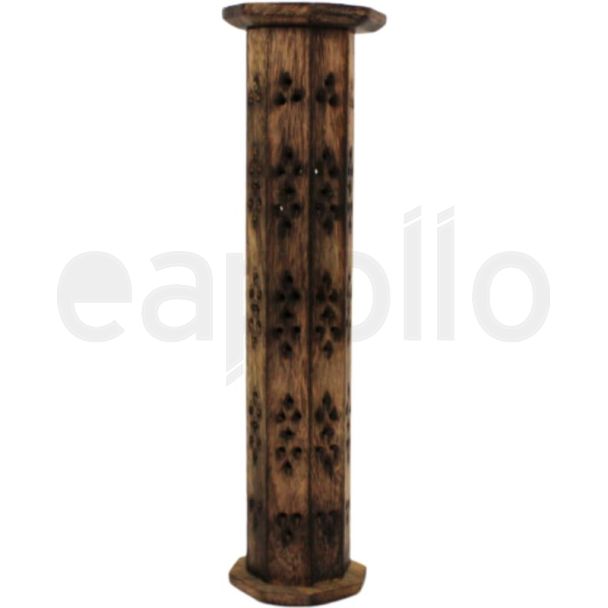 Round Design Wooden Incense Stick Tower Burner  