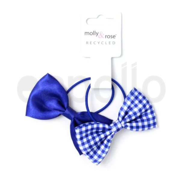 Royal Blue Bow With Elastic (8.5cm) - Assorted