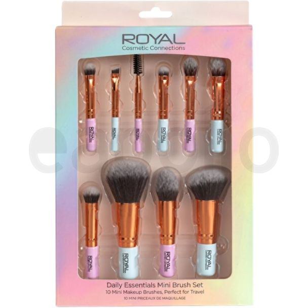 Royal Cosmetics Daily Mini Essentials 10pcs Make-Up Brush Set 