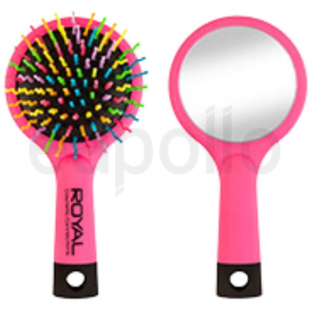 Royal Cosmetics Detangle Mini Brush & Mirror 