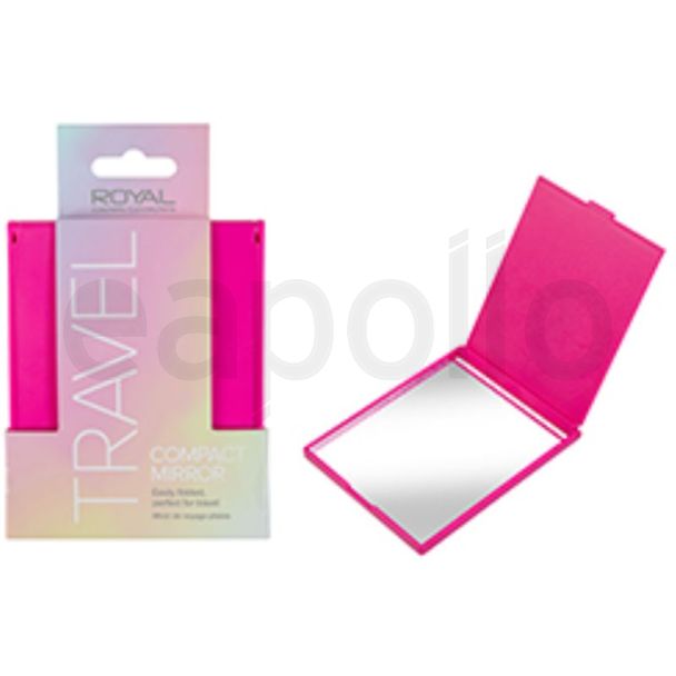 Royal Cosmetics Folding Travel Compact Mirror - Pink