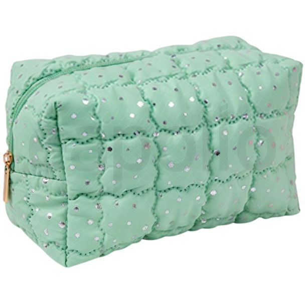 Royal Cosmetics Quilted Toiletry Bag - Green (20x13.50cm)