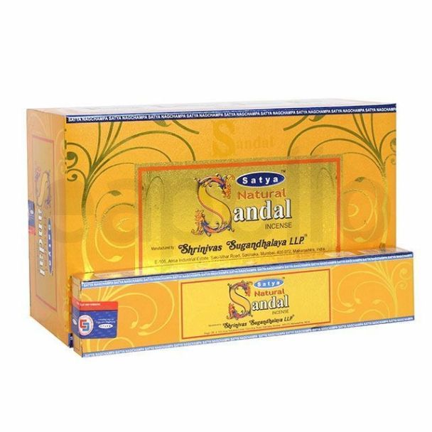 Satya Natural Sandal Incense Sticks (12 x 15g)