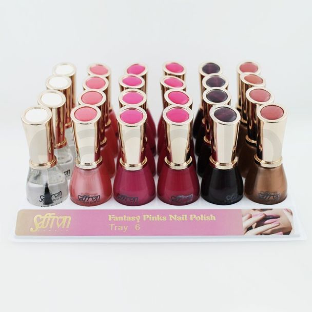 Saffron Fantasy Pinks Nail Polish - Tray 6