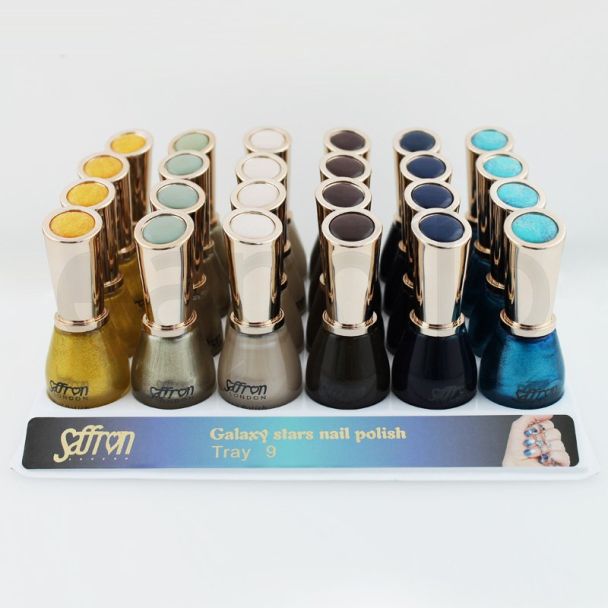Saffron Galaxy Stars Nail Polish - Tray 9