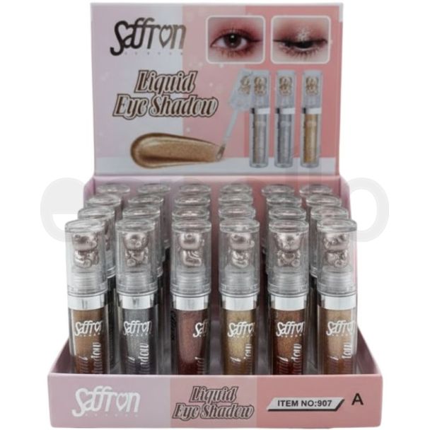 Saffron Liquid Eye Shadow - Assorted Shades (Tray - A)