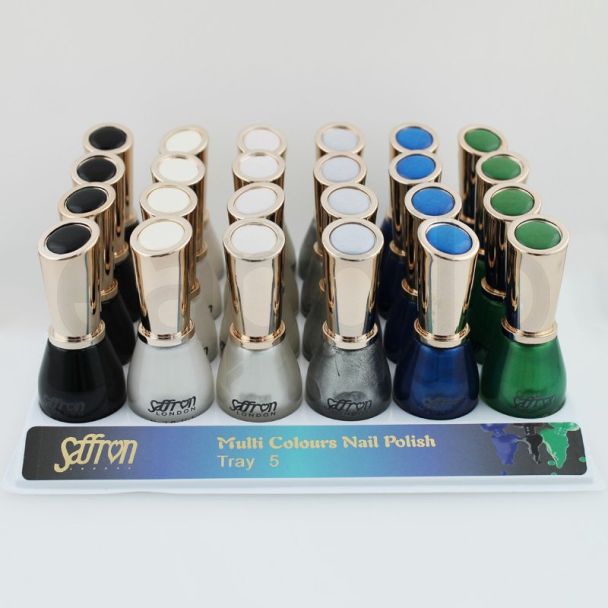 Saffron Multi Colours Nail Polish - Tray 5
