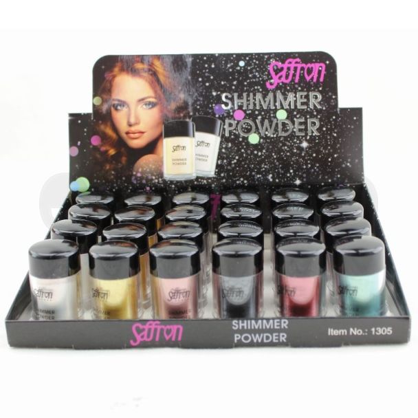 Wholesale Saffron Shimmer Powder- Assorted Colours (A)