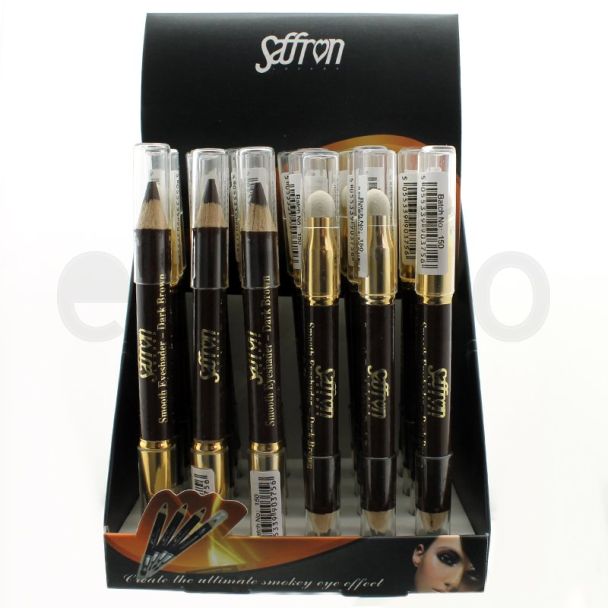 Wholesale Saffron Smooth Smokey Eyeshadow - Dark Brown 