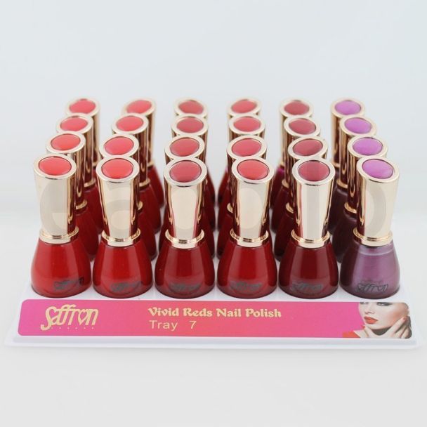 Saffron Vivid Reds Nail Polish - Tray 7