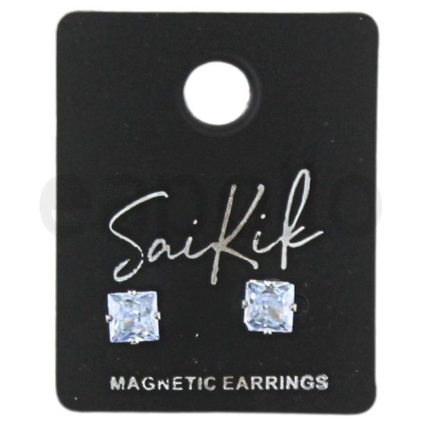 SaiKik Square Magnetic Earrings - 6mm