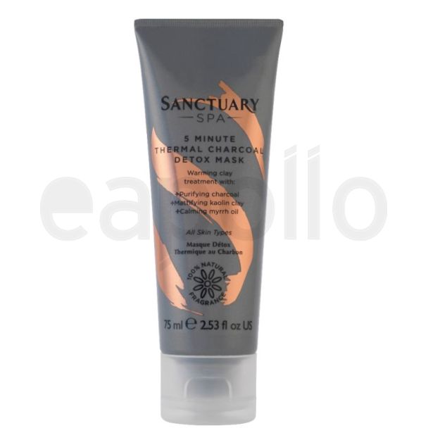 Wholesale Sanctuary Spa 5 Minute Thermal Charcoal Detox Mask 75ml 