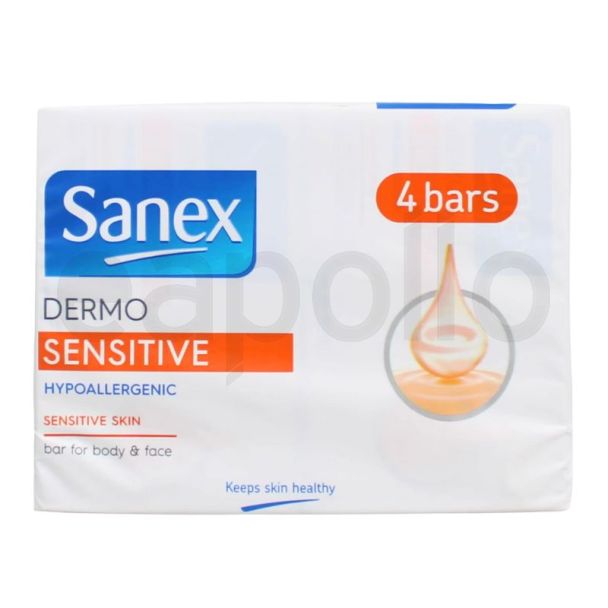 Sanex Dermo Sensitive Soap (Pack of 4)