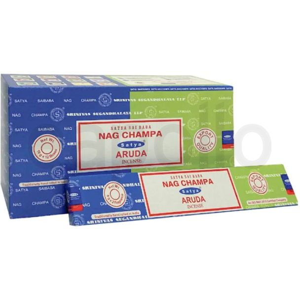 Satya Combo Incense Sticks – Nag Champa and Aruda