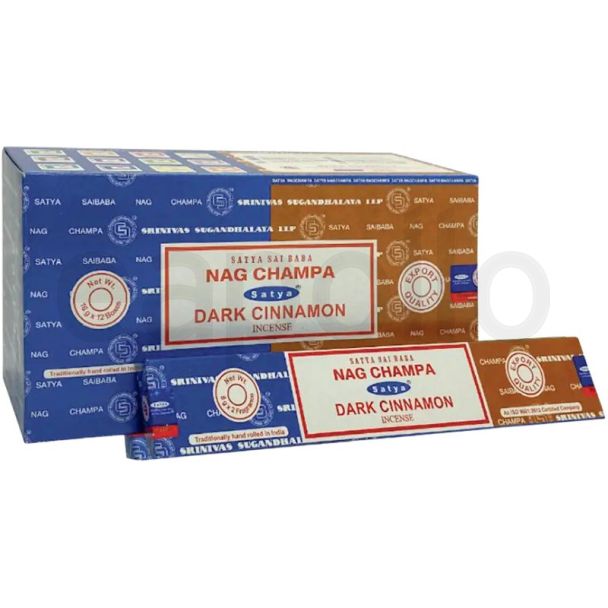 Satya Combo Incense Sticks – Nag Champa and Dark Cinnamon