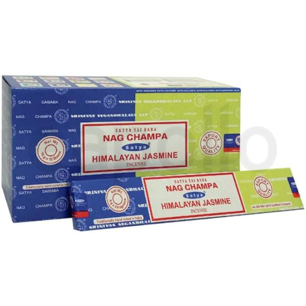 Satya Combo Incense Sticks – Nag Champa and Himalayan Jasmine