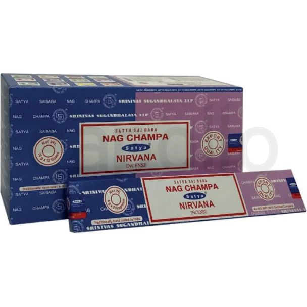 Satya Combo Incense Sticks – Nag Champa and Nirvana