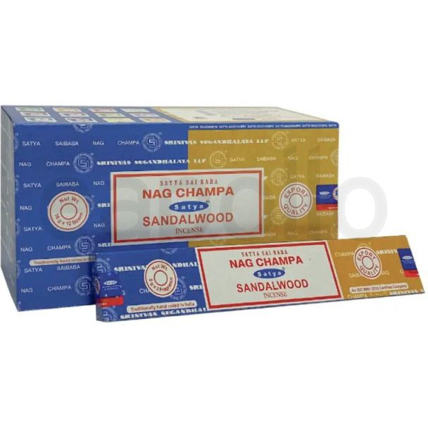 Satya Combo Incense Sticks – Nag Champa and Sandalwood