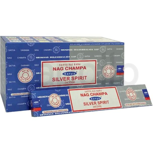 Satya Combo Incense Sticks – Nag Champa and Silver Spirit