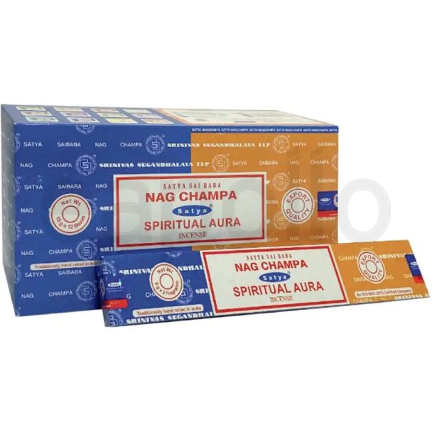 Satya Combo Incense Sticks – Nag Champa and Spiritual Aura