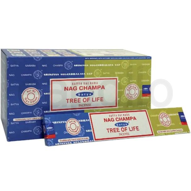 Satya Combo Incense Sticks – Nag Champa and Tree of Life