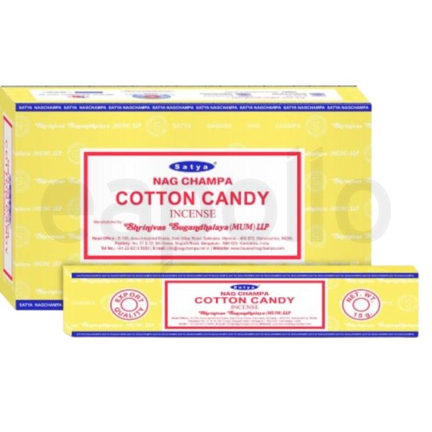 Satya Incense Sticks  –  Cotton Candy Pack of 12 (15g Each)