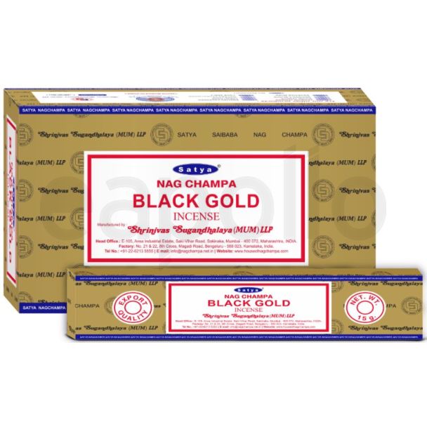 Satya Nag Champa Incense Sticks - Black Gold