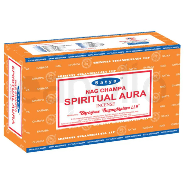 Satya Nag Champa Spiritual Aura Incense Sticks (12 x 15g)