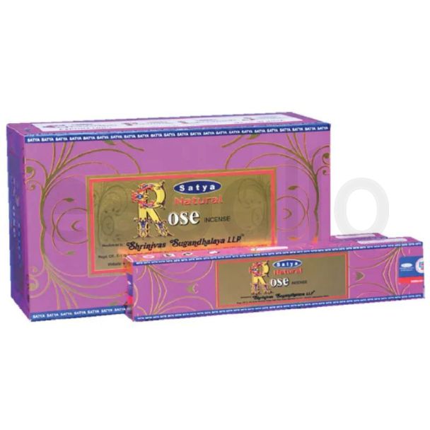Satya Natural Rose Incense Sticks (12 x 15g)