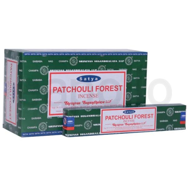 Satya Patchouli Forest Incense Sticks (12 x 15g)