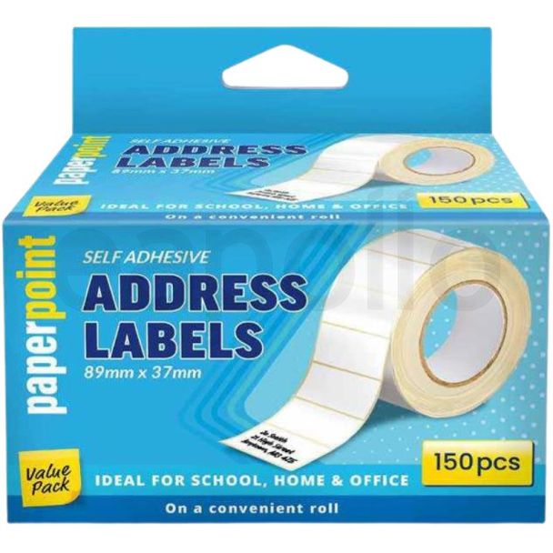 Self-Adhesive Address Labels on Roll – (89mm x 37mm)