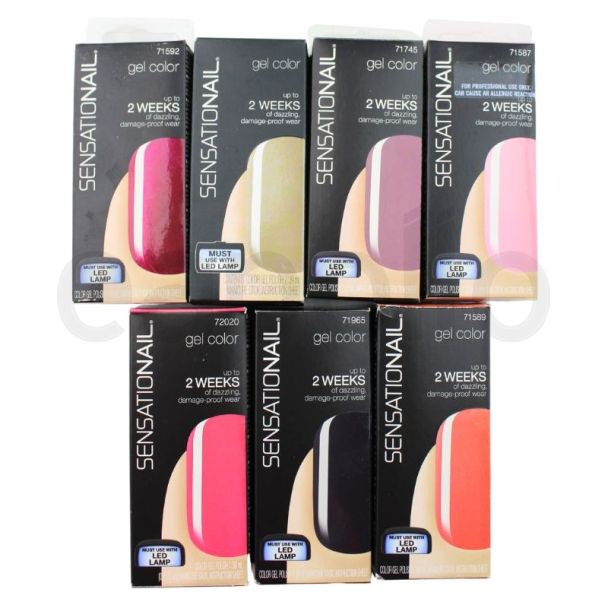 Sensationail Gel Colour Nail Polish - Assorted 