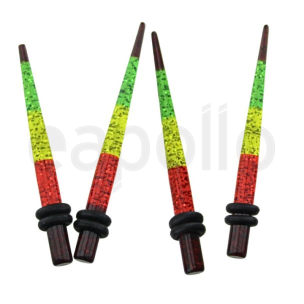 Shiny Rainbow Ear Stretchers (2mm)