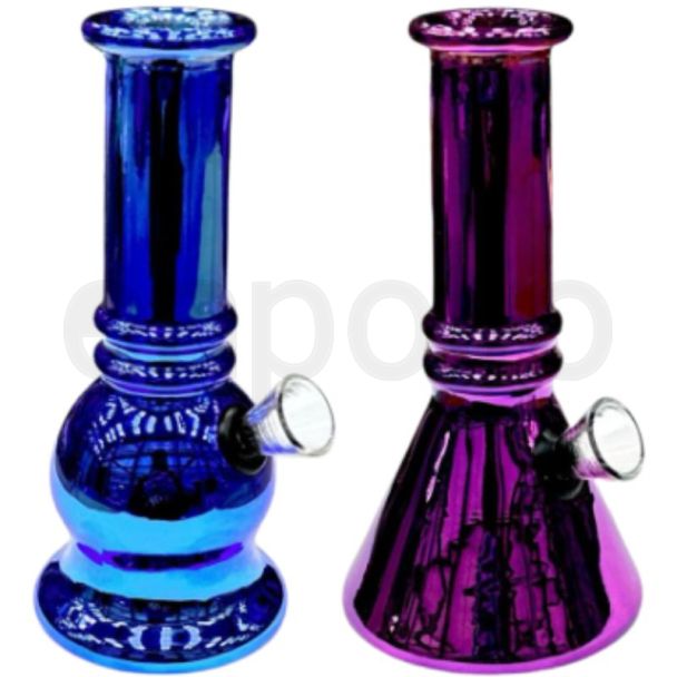Shiny Rainbow Glass Waterpipe (5.5 inch) - Assorted