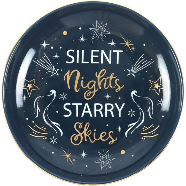 Silent Nights Starry Skies Ceramic Trinket Dish (11.5cm)