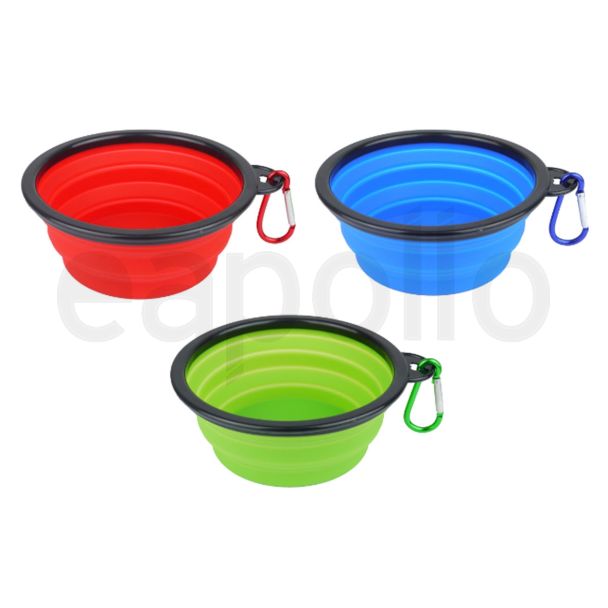 Silicon Travel Pet Bowls 350ml - Assorted 