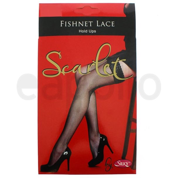 Silky's Fishnet Lace Top Hold Ups